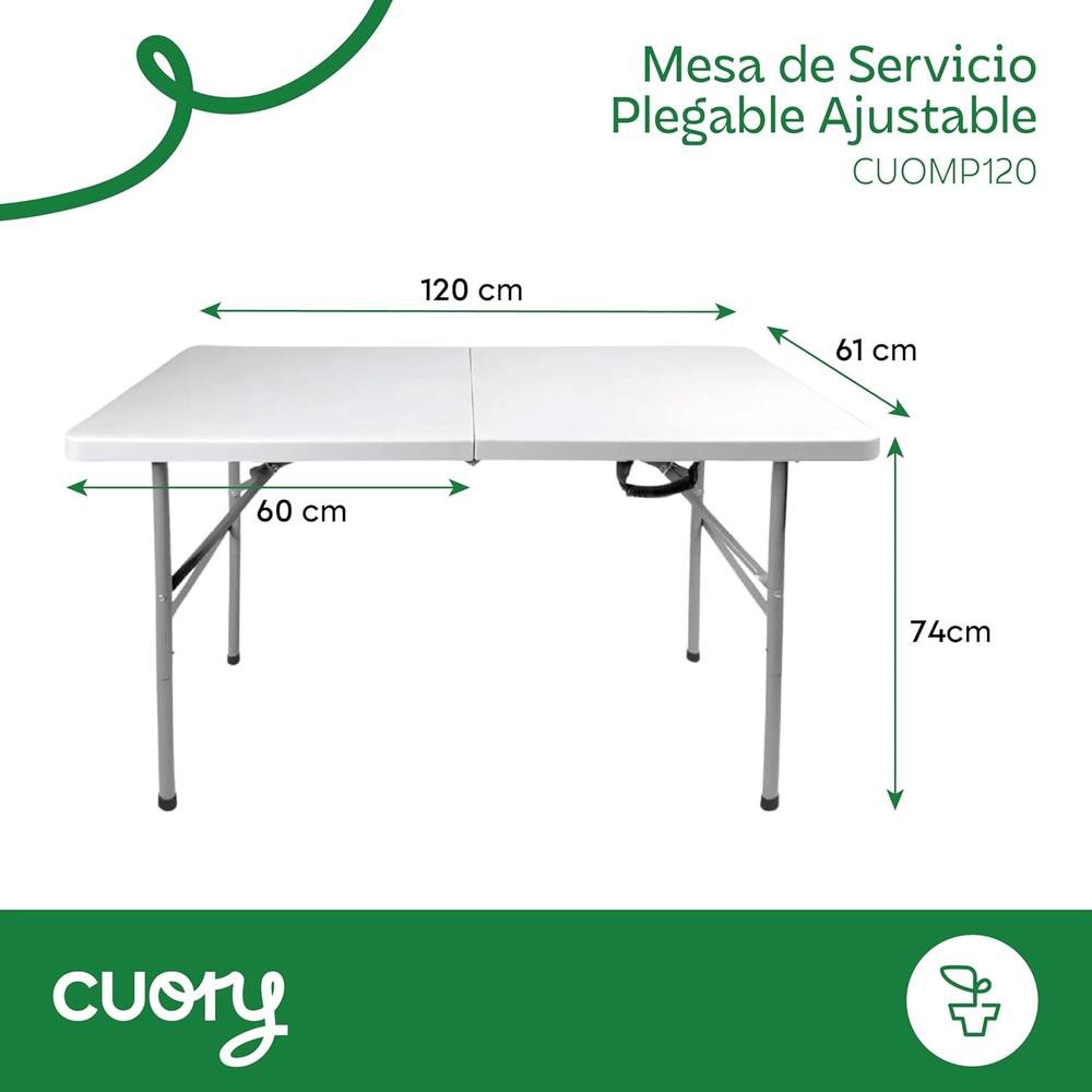 MESA PLEGABLE CUORY CUOMP120 RECTANGULAR 1.20 X 61 X 74 CM image number null
