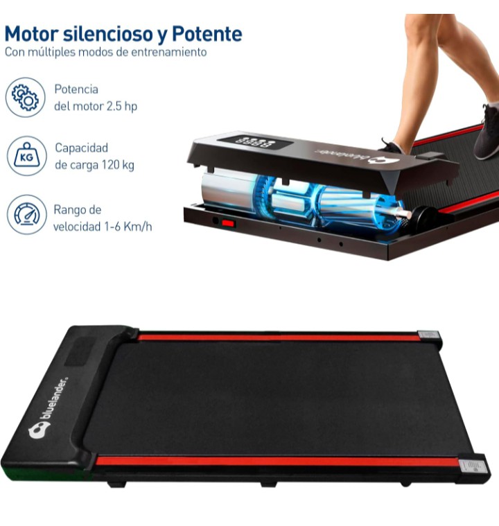 Caminadora walking pad bluelander electrica control remoto ajustable image number null