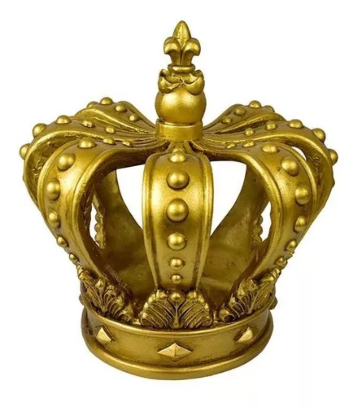 FIGURA DECORATIVA CORONA LOVE AND LEMONS DLS 2001GL DORADA ENDY1 image number null