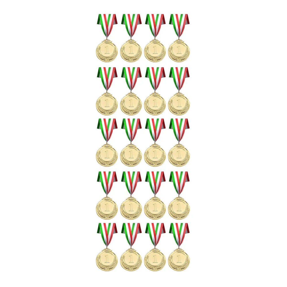 20 Medallas Deportivas Oro image number null