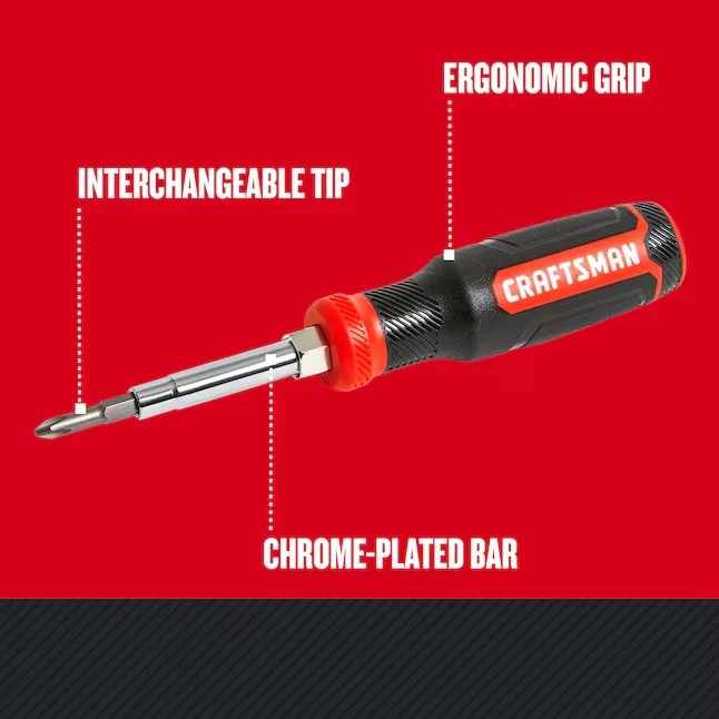 Craftsman Destornillador con Punta Intercambiable y Agarre Ergon&oacute;mico CMHT68000 image number null