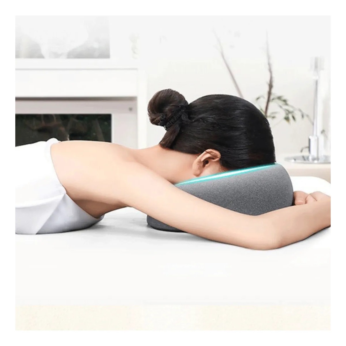 Almohada Masaje Boca Abajo Coj&iacute;n Facial Para Reposacabezas image number null