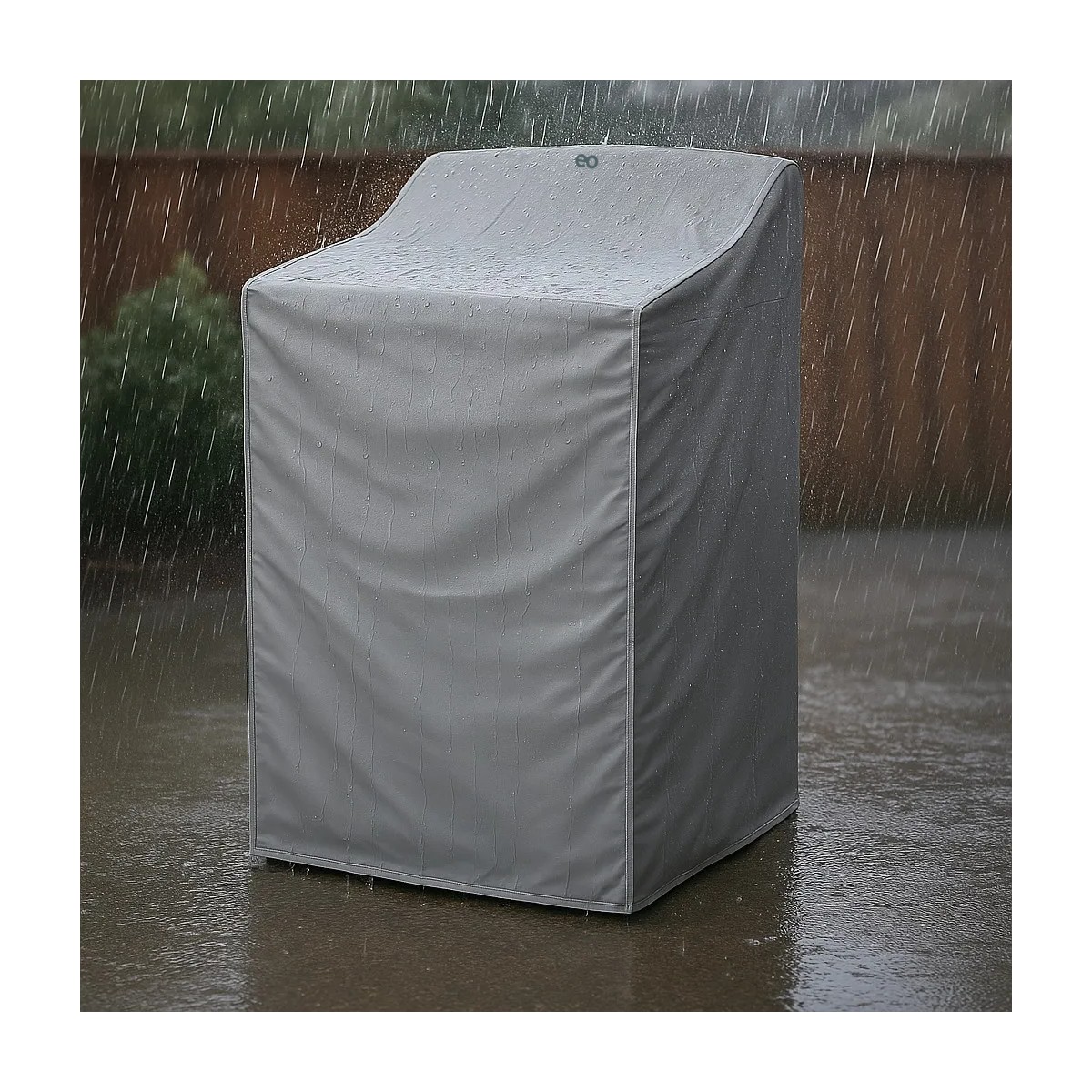 Cubre Lavadora O Secadora De Vinil Impermeable Quita Pon Negro image number null