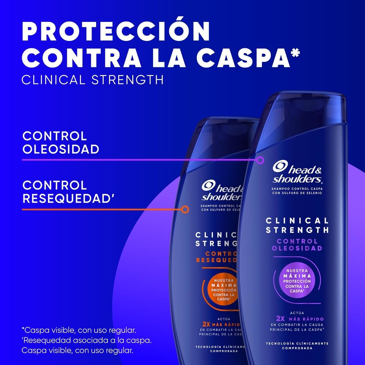 Head & Shoulders Shampoo Clinical Control Oleosidad 400 ml image number null