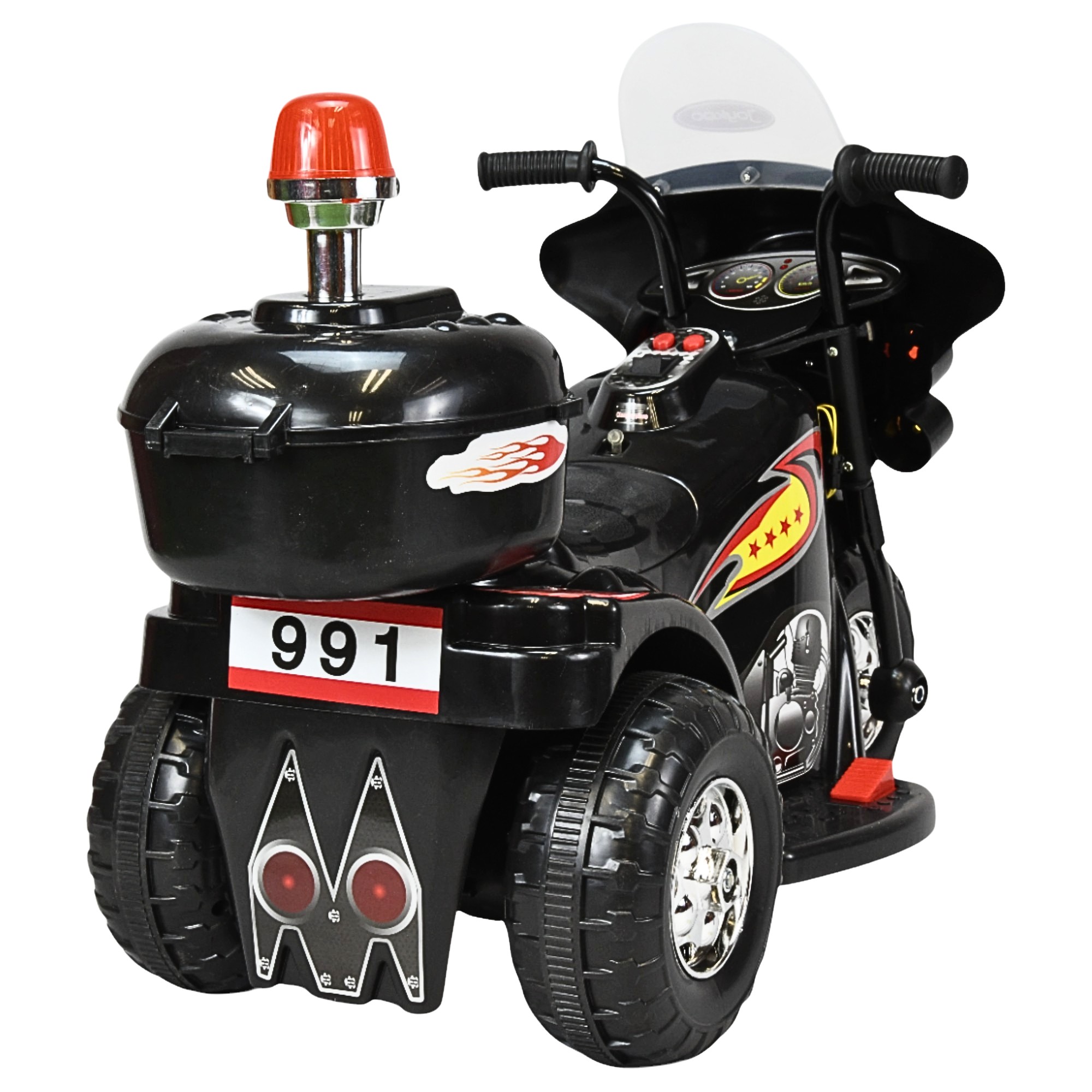 Moto Montable El&eacute;ctrica para Ni&ntilde;os Luces y Sonido Bateria 6v - Negro image number null