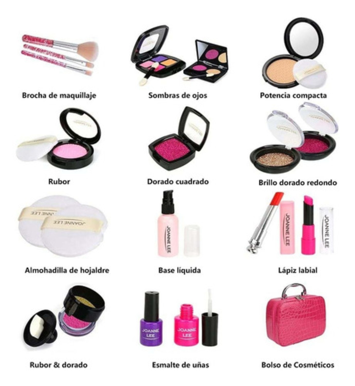 Estuche De Juguete Maquillaje Belleza Ni&ntilde;a rosa image number null