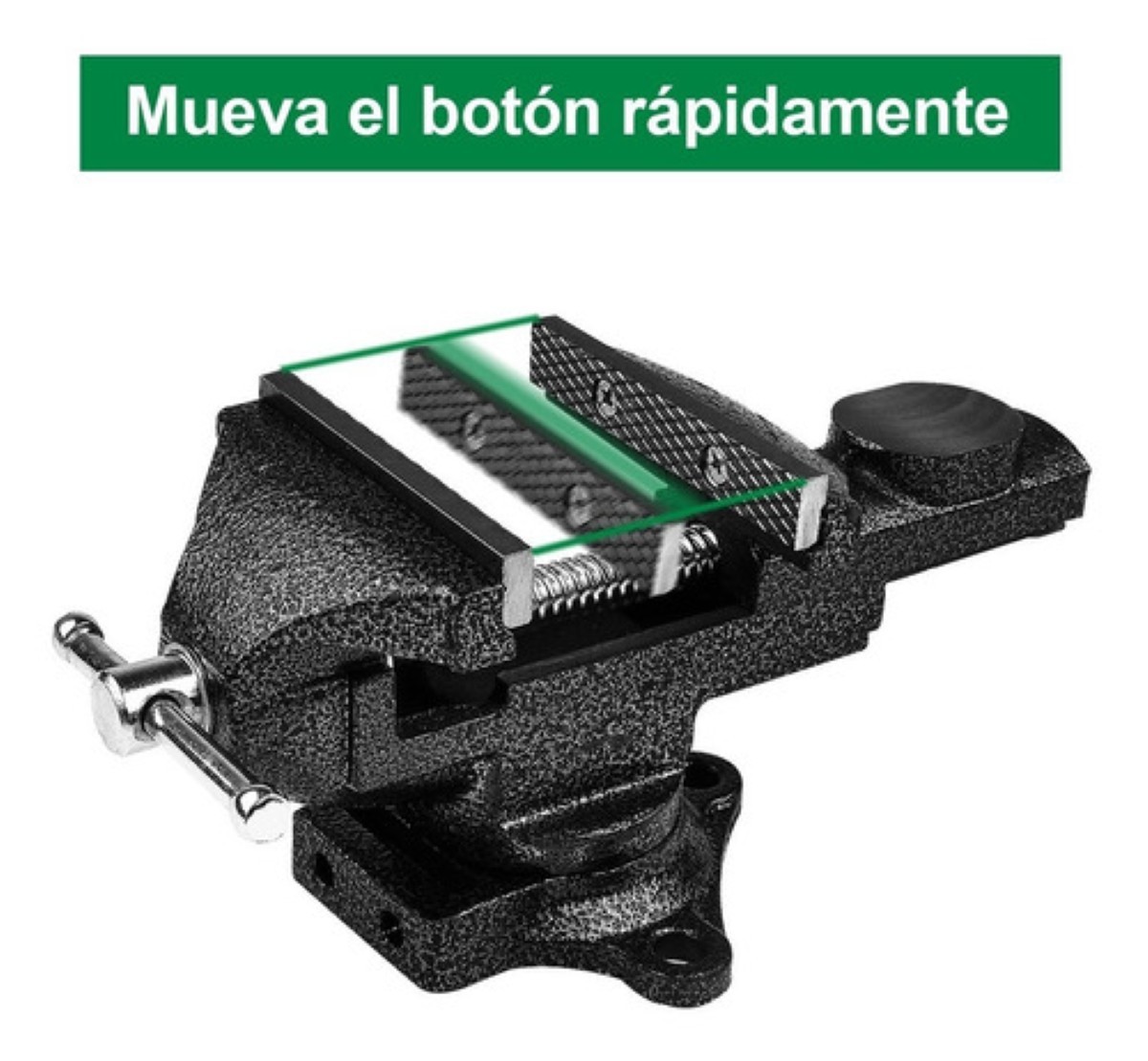 Tornillo De Banco Ligero De Ajuste R&aacute;pido 360&deg; Negro image number null