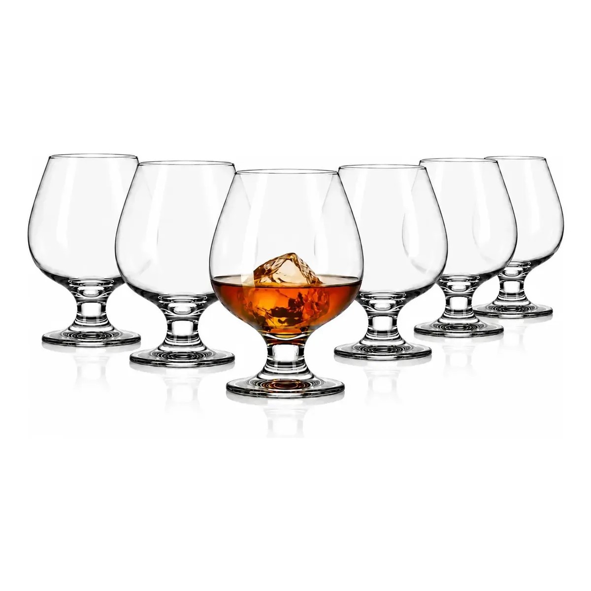Copas Vidrio Cog&ntilde;ac Vidrio 330ml Color Cognac 6 Piezas image number null