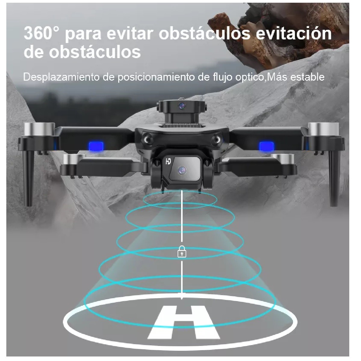 Drone Sin Escobillas Con 4k C&aacute;mara Dual 2bater&iacute;as F196. image number null