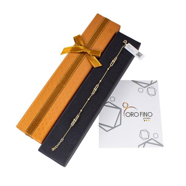 PULSERA TIFFANY VIVIANA 19.5 CM CALIBRE 4 MM ORO DORADO 14 KILATES CIRCONIA image number null