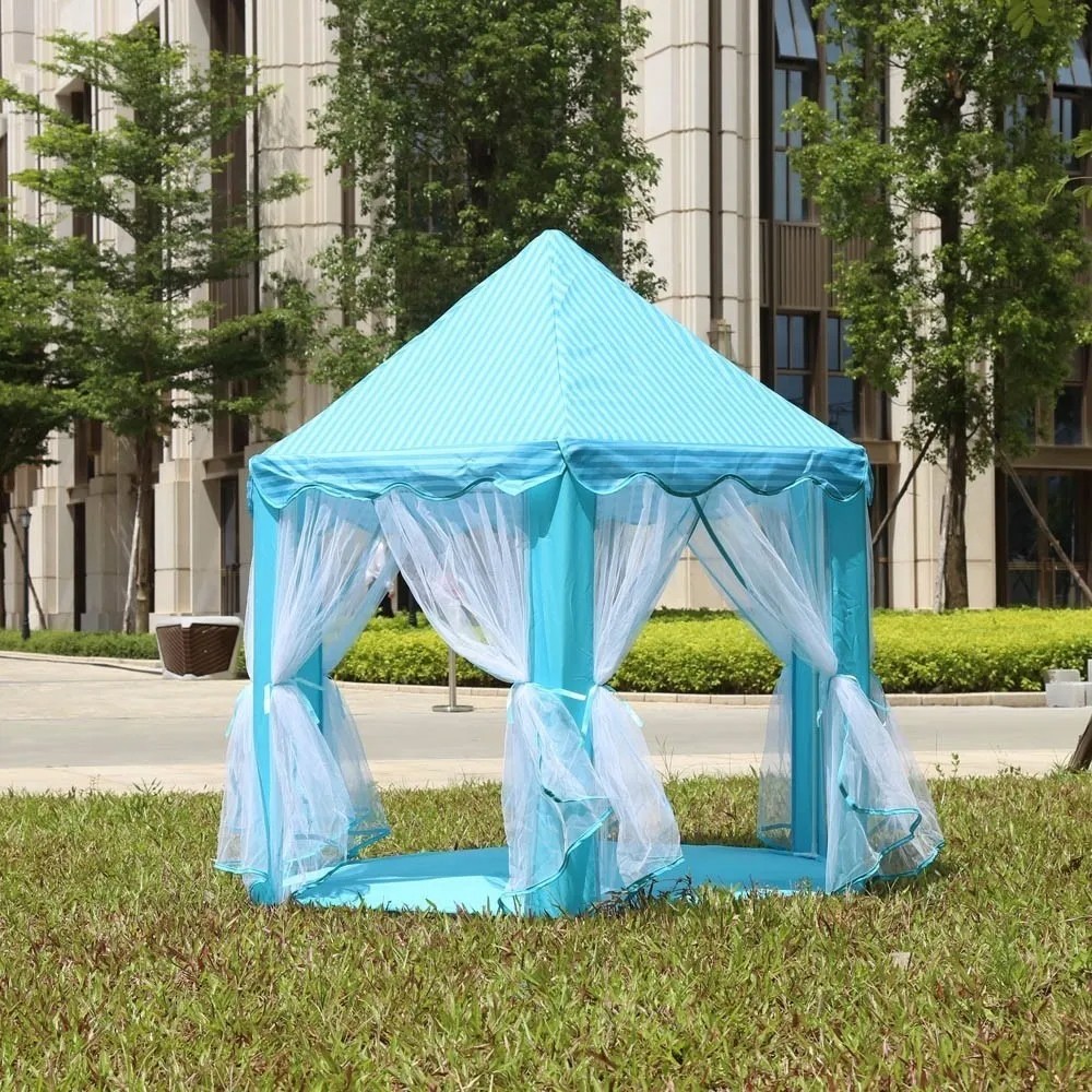 Castillo Carpa Casa Princesa Ni&ntilde;os Juego Tienda Port&aacute;til Pro. image number null