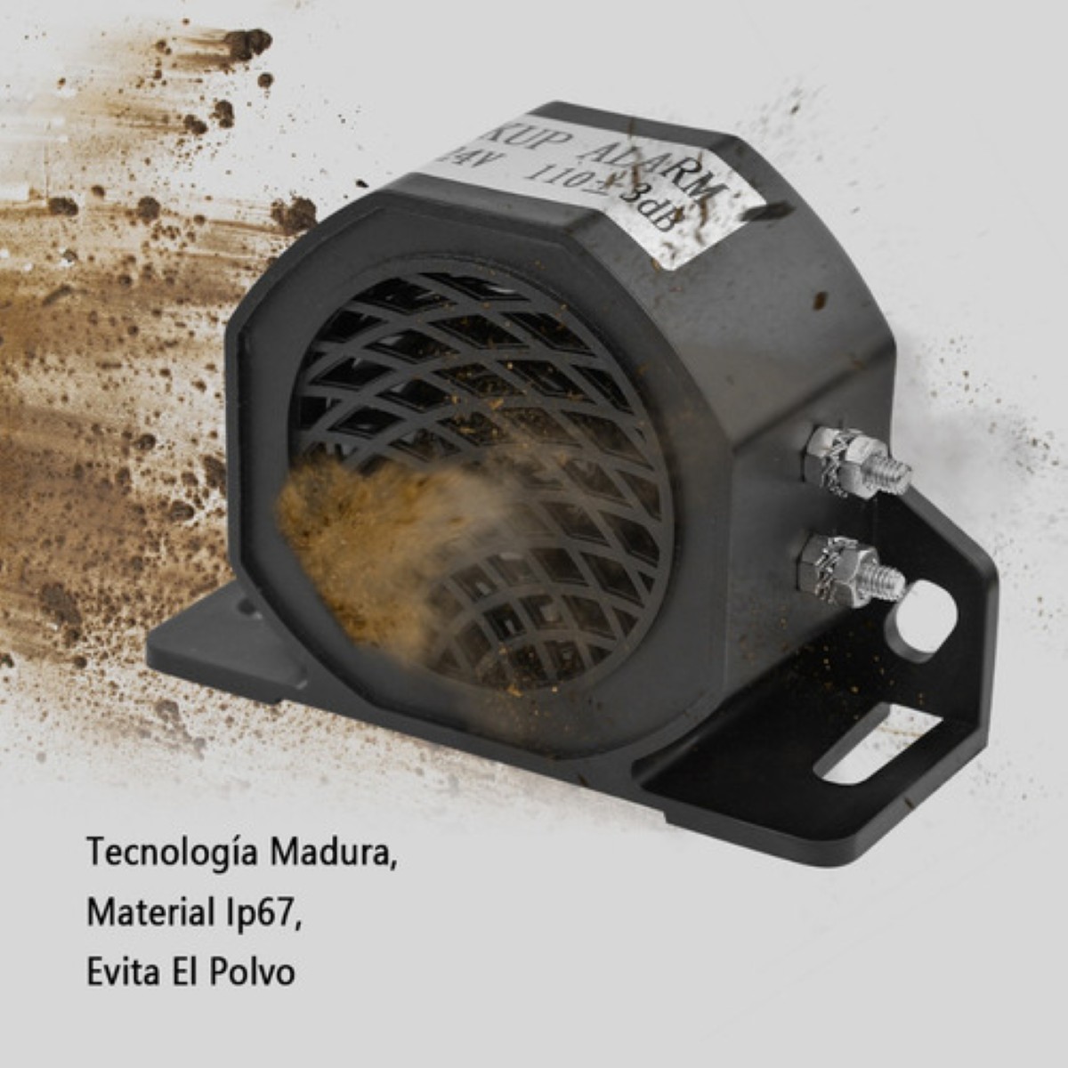 Alarma Reversa Hella Equipo Pesado Uso Rudo Trailer Camion Negro image number null