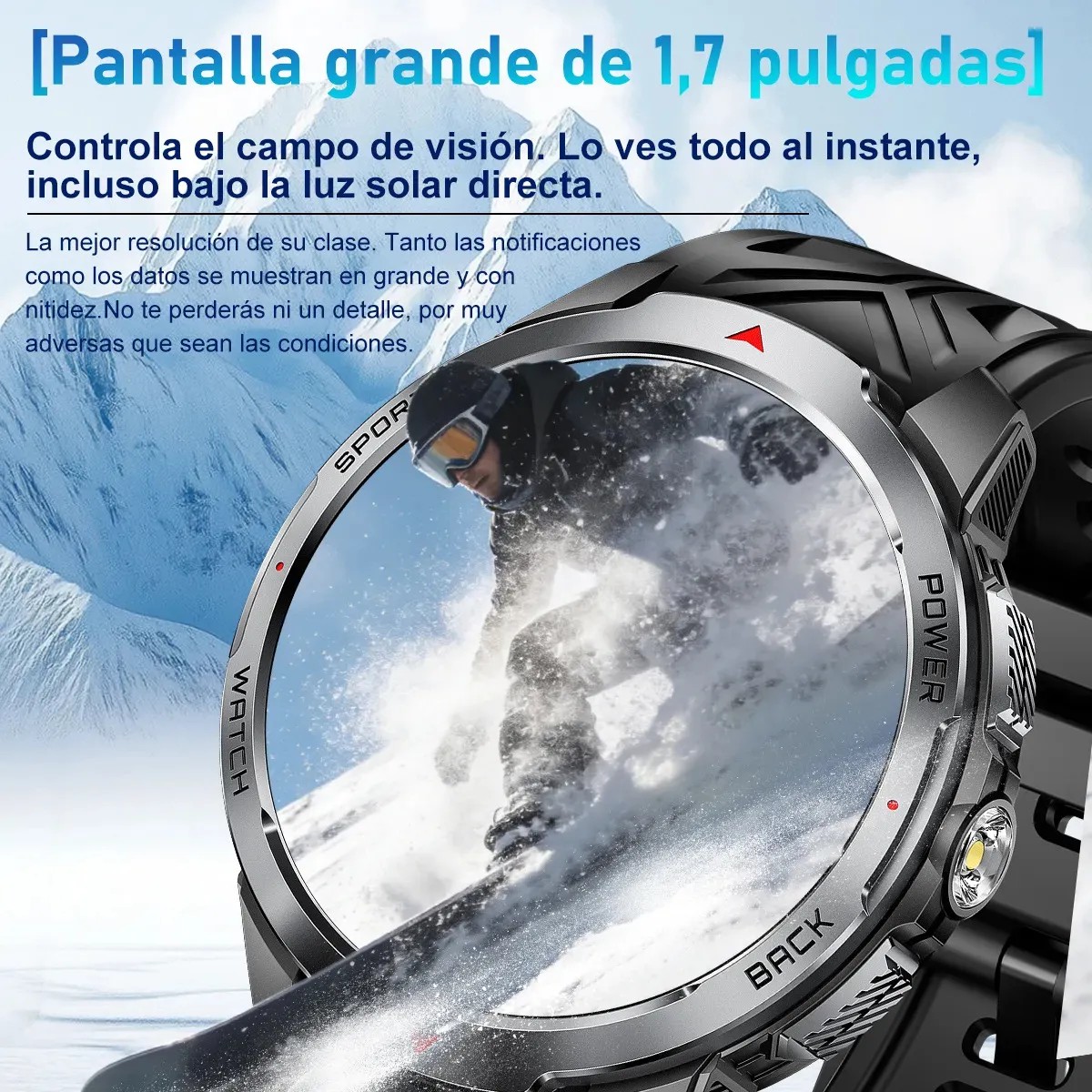 Smartwatch KAKURY KT88-1 con Llamadas Bluetooth, Deportivo y Resistente al Agua image number null
