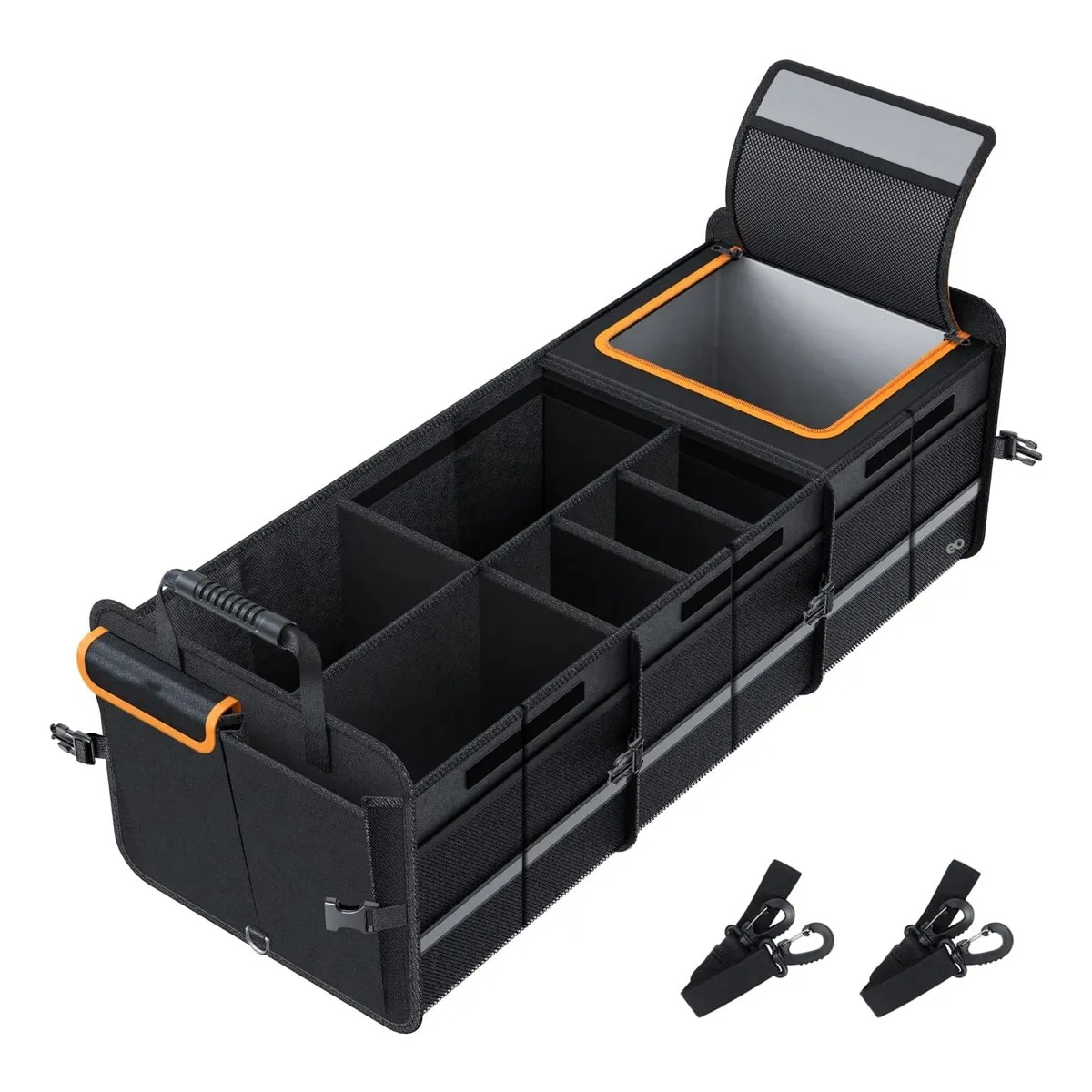 Organizador T&eacute;rmico Hielero P/maletero Cajuela Plegable Negro image number null