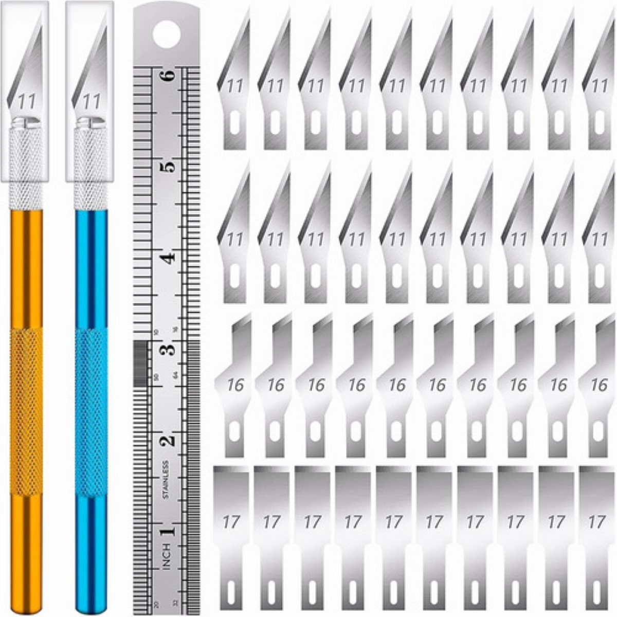 "Juego De 2 Cuchillos Para Manualidades Con 40 Cuchillas ". image number null