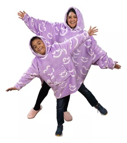 Coomfi - Maxi Hoodie, Sudadera Para Dormir Unitalla Infantil Lila image number null