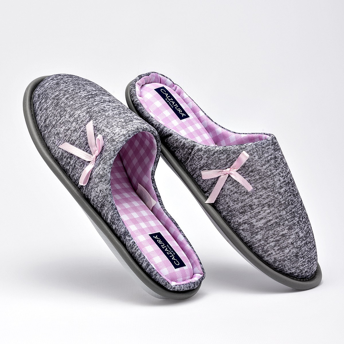 PANTUFLA Calzatura GRIS 10051 MUJER image number null
