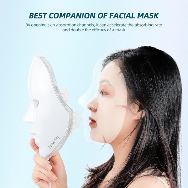 Mascara LED 7 Colores con Control Remoto para Rejuvenecimiento Facial Terapia de Luz Antiacn&eacute;, Blanqueante y Reafirmante image number null