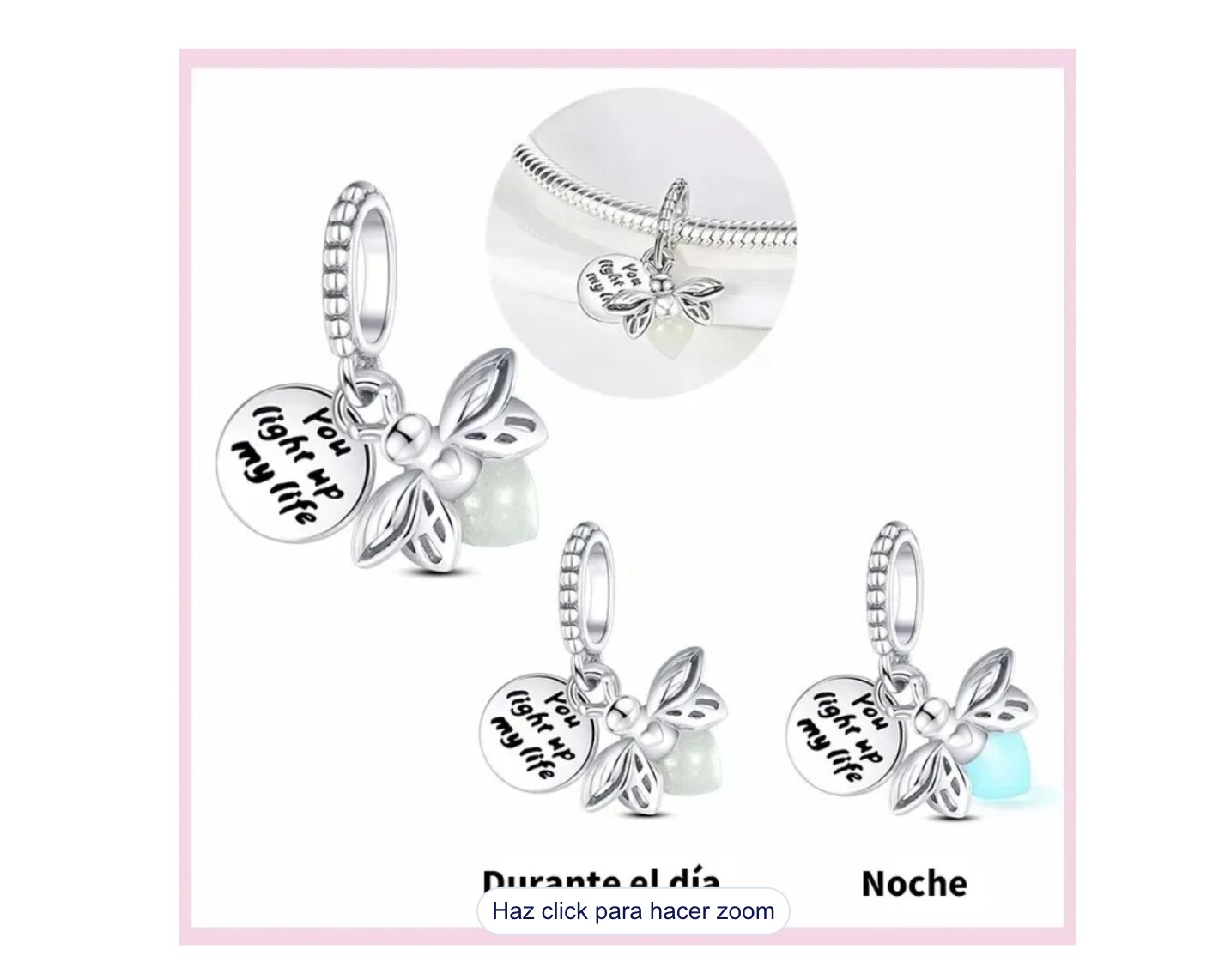 Charm Evangeline Luciernaga Dijes Para Parejas Plata925+caja Modelo Luciernaga image number null