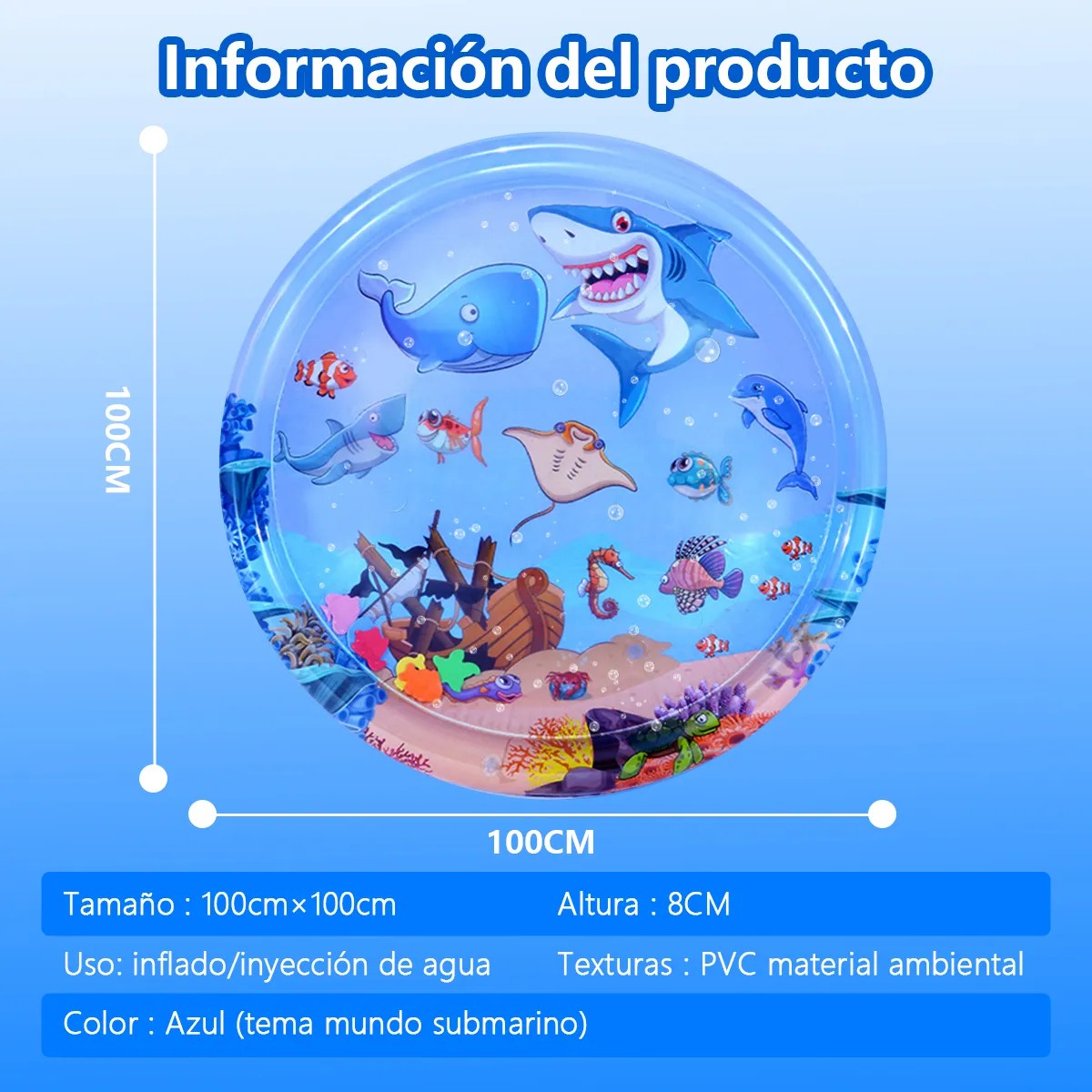 Coj&iacute;n De Agua Inflable De Dibujos Animados Para Beb&eacute;s image number null