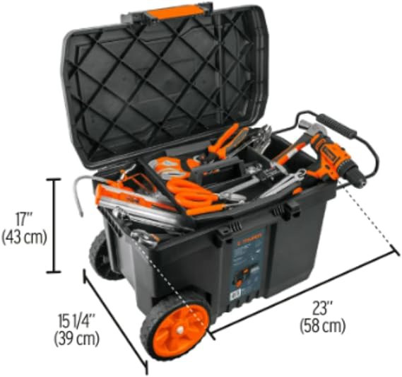 Caja de herramientas con ruedas Truper 23p. image number null