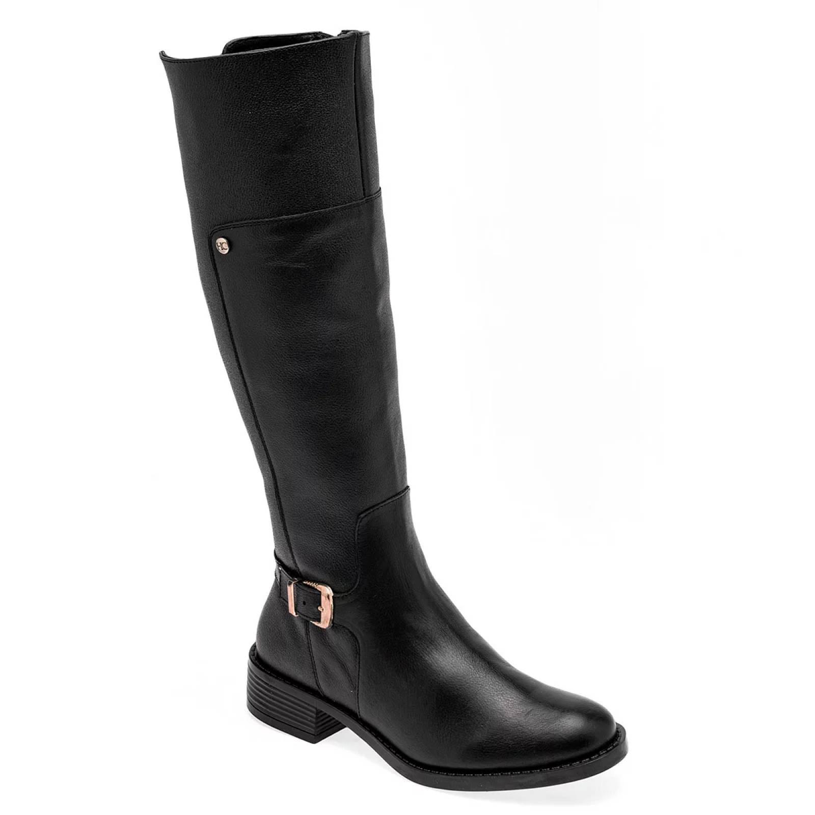 BOTA LARGA DE HEBILLA Para Mujer Principessa 4513, Color Negro CE V7 image number null