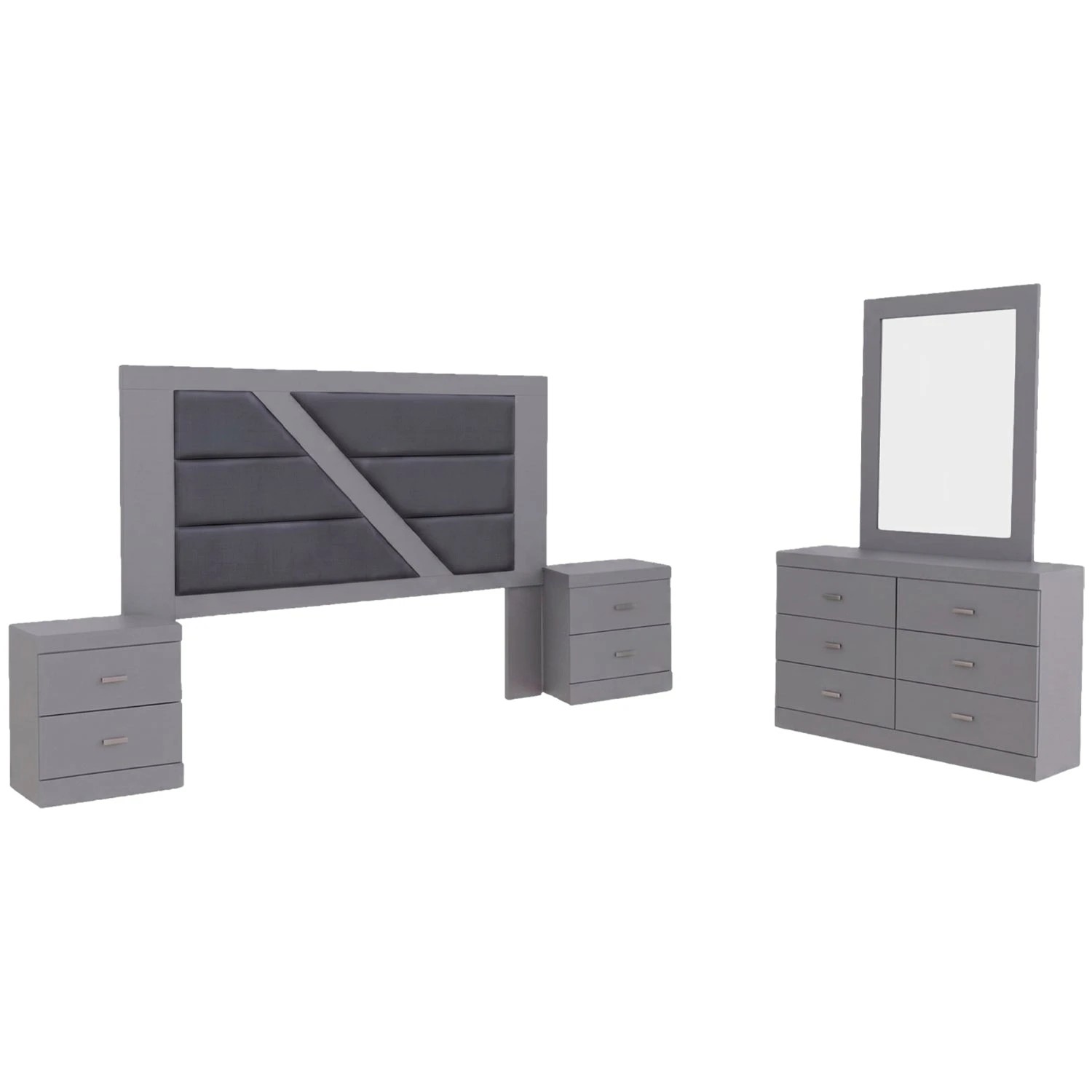 Recamara King Size Orion Gris Kessa image number null
