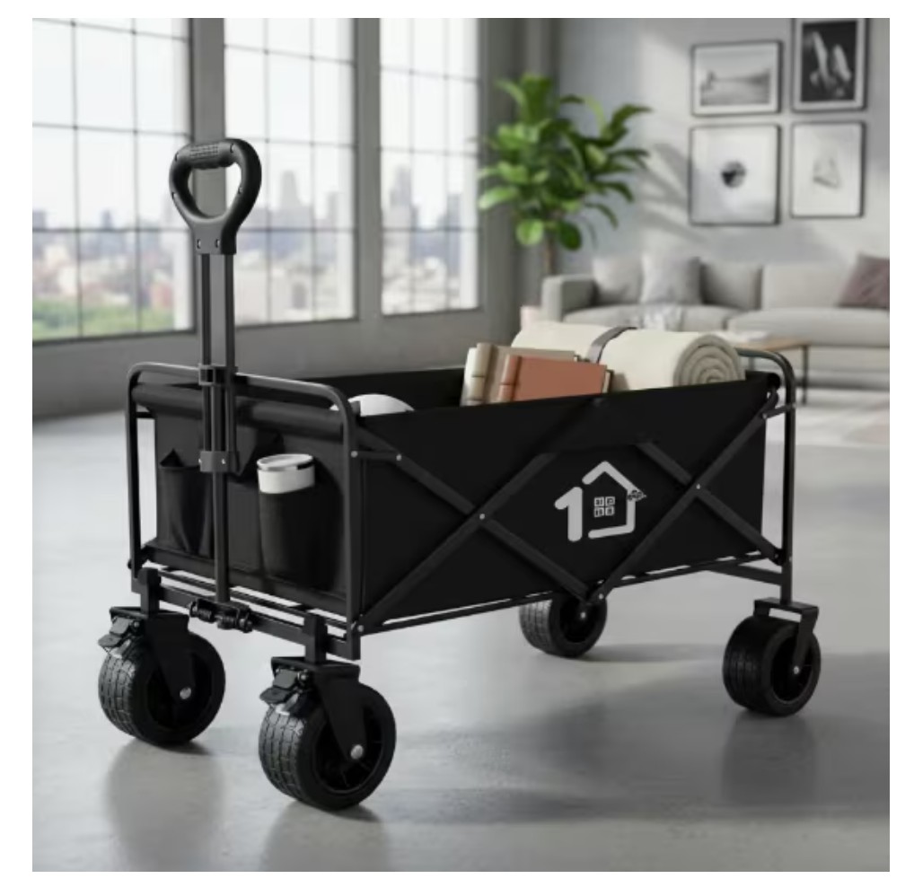 Carrito Plegable De Carga Modelo Negro image number null
