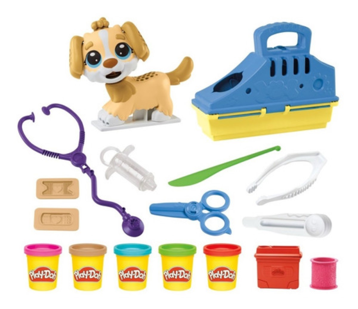 Set De Masas Hasbro Play-doh Veterinario Con Accesorios +3 . image number null