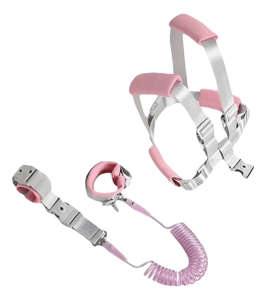 Arn&eacute;s De Seguridad Con Correa Y Llave Para Ni&ntilde;os De 2.5m ROSA GRIS image number null