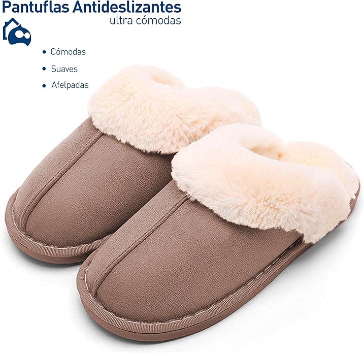 Bluelander Pantuflas Unisex Hombre y Mujer Material Flexibles y Antideslizante para Uso Interno y Externo en Hogar image number null