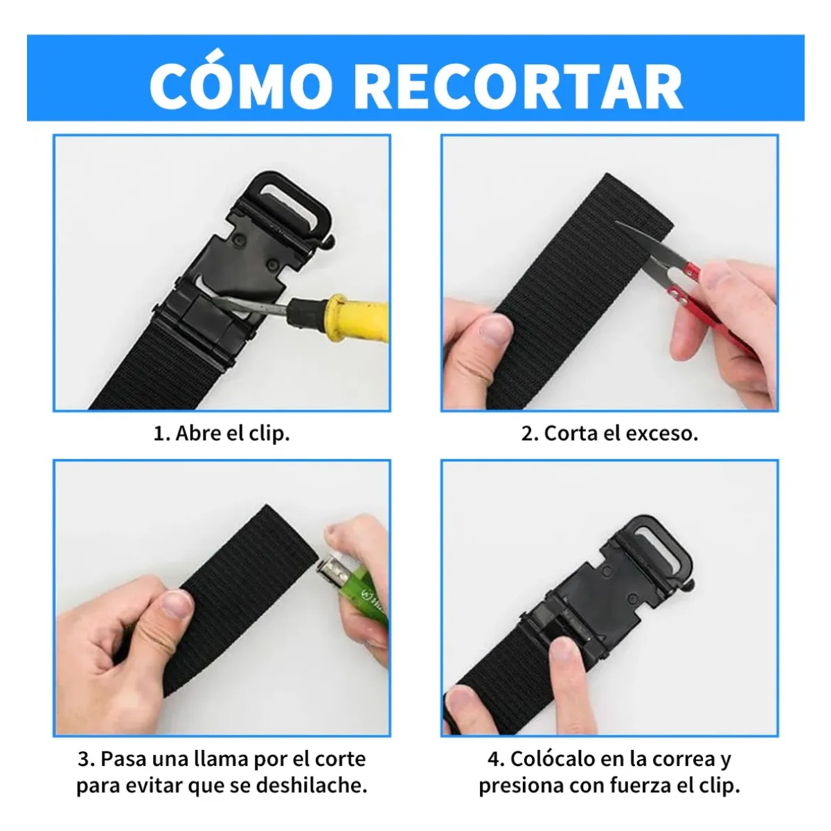 Cinturones Ajustable Calidad 2 Piezas Color Negro-Negro Unitalla image number null