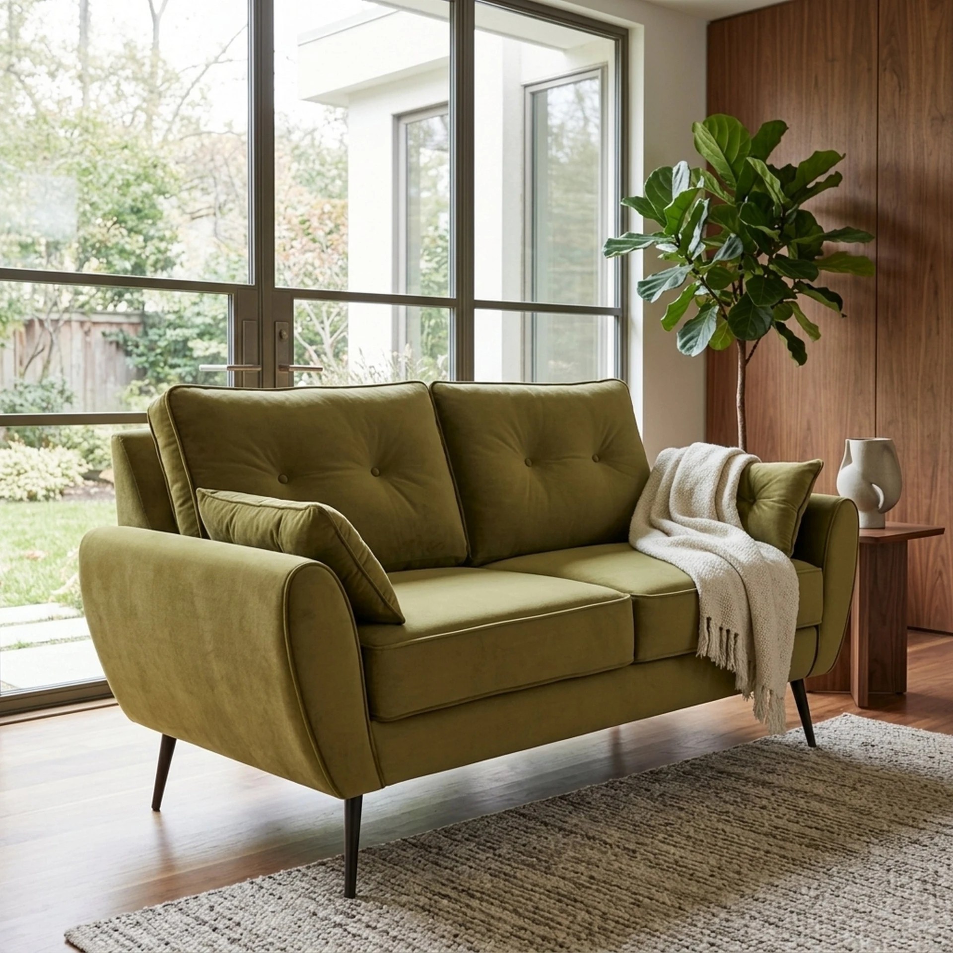 Love Seat Chris Verde Olivo Kessa image number null