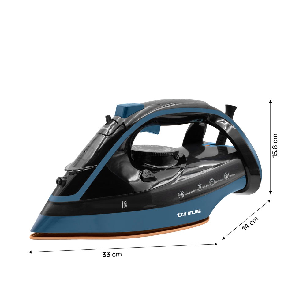 Plancha de Vapor Taurus ETNA 400ML 1800W Suela Ceramica ORTY image number null