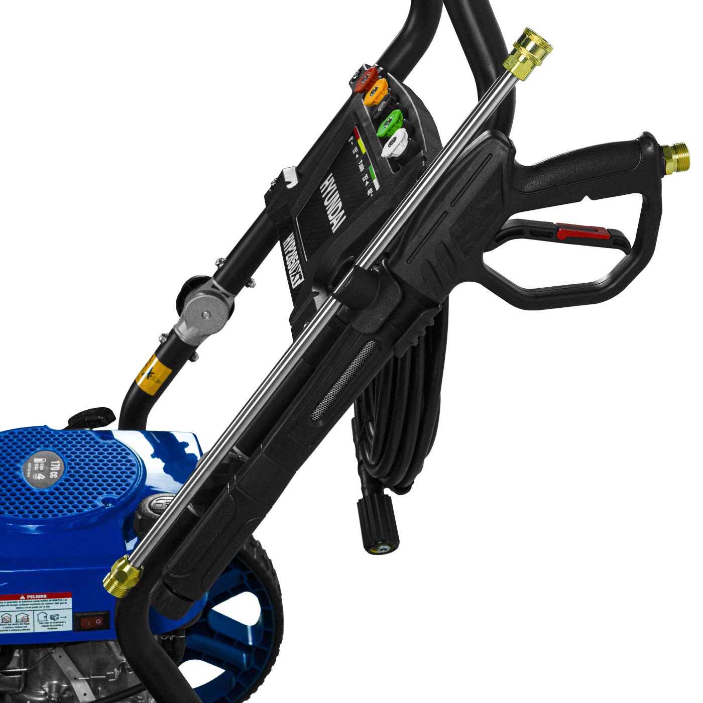HIDROLAVADORA HYUNDAI AXIAL 4.5 HP 2700 PSI 186 BAR C/BASE ABATIBLE - HYP2850XT image number null