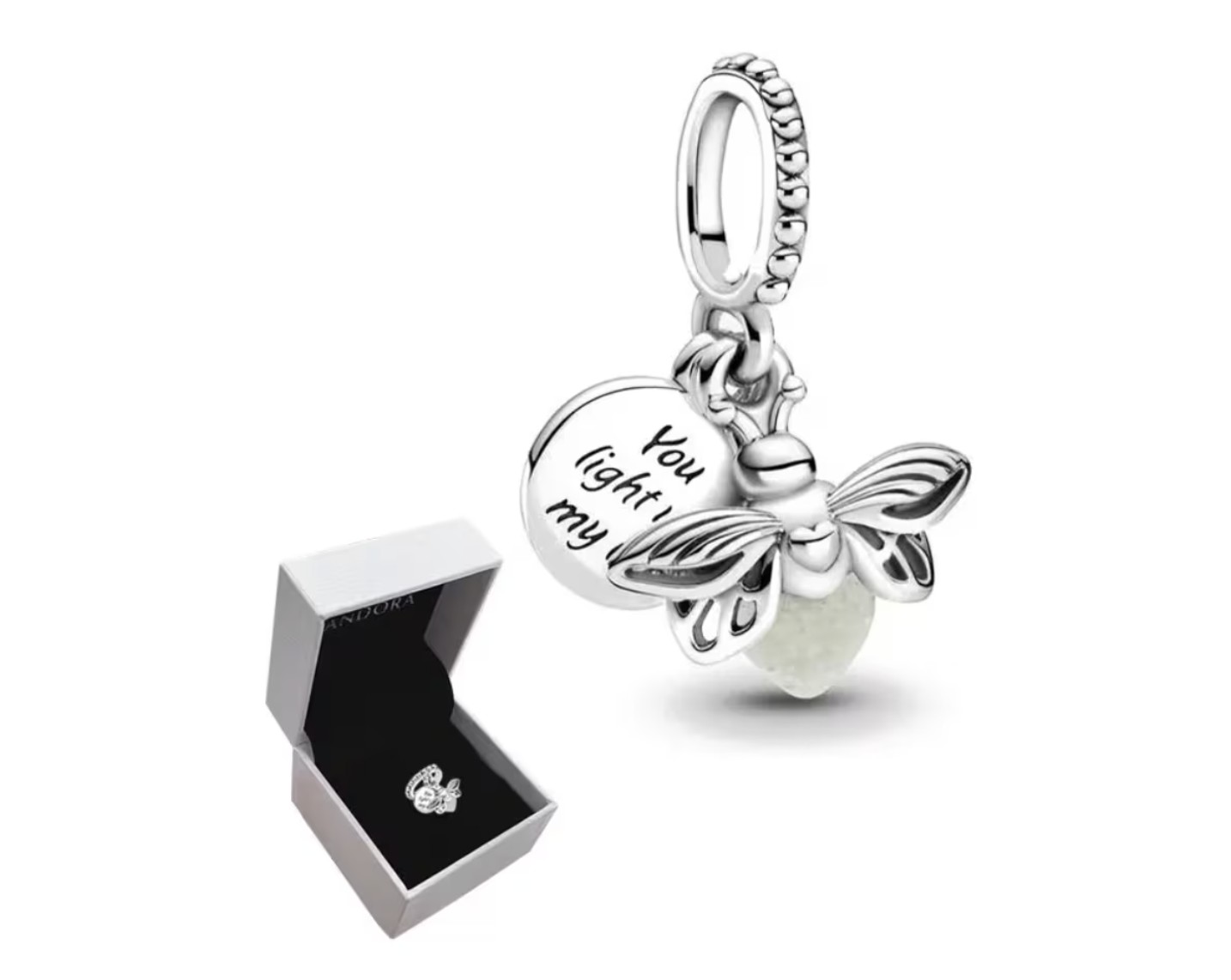Charm Evangeline Luciernaga Dijes Para Parejas Plata925+caja Modelo Luciernaga image number null