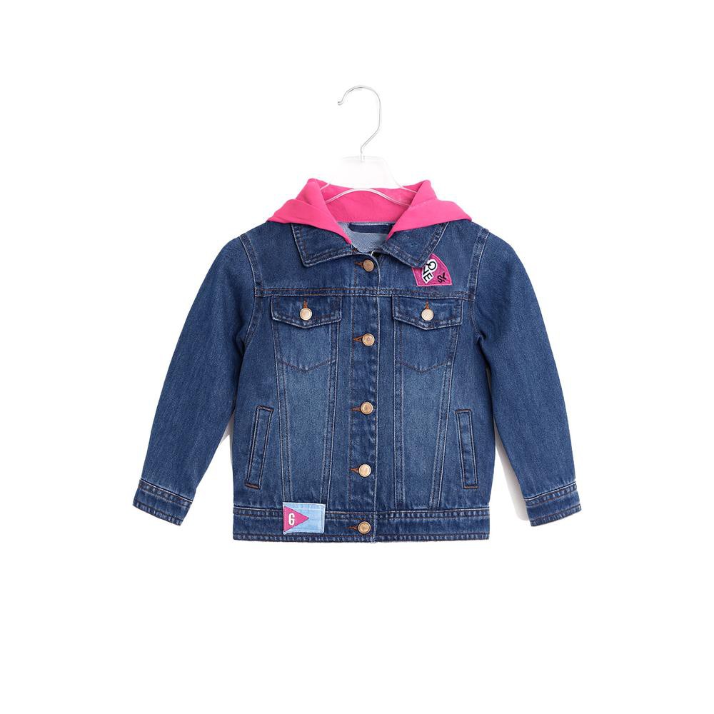 Chamarra denim con capucha desmontable /Kids 31701 (Azul dark) image number null