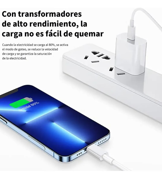 7kit Cargador 20w Inal&aacute;mbrico 5000 auricular Para Iphone image number null