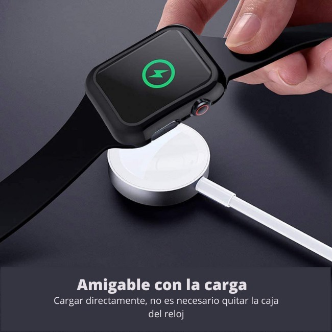 Case para Apple Watch, SET 2 PCS, Carcasa de 44mm / 45mm con Protector de Pantalla Cristal Templado HD image number null
