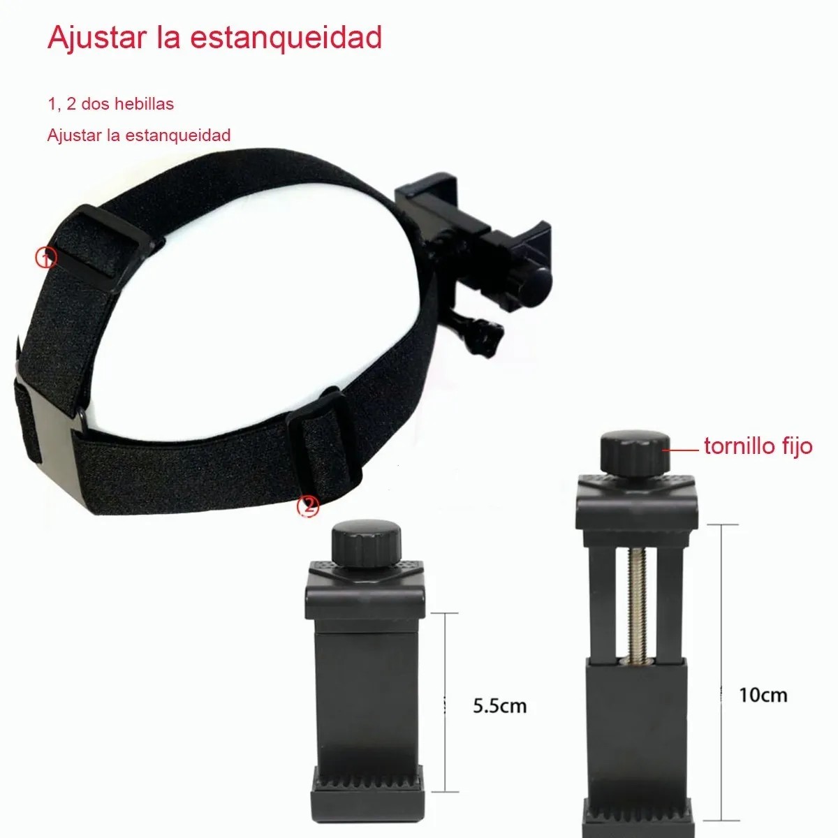 Correa Elastica Banda Para Cabeza Con Arnes Para Gopro image number null