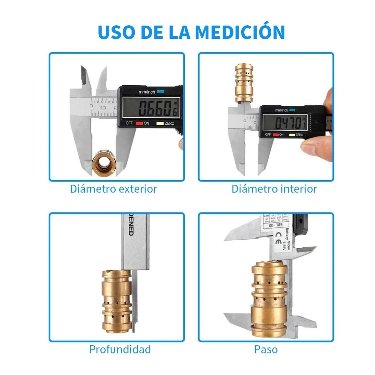 Calibrador Vernier Digital Pie De Rey 6in Precisi&oacute;n 0.01mm image number null
