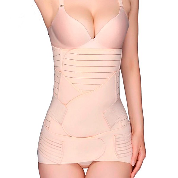 Faja Postparto Ajustable Reductora 3 Pzs Vientre Maternidad image number null