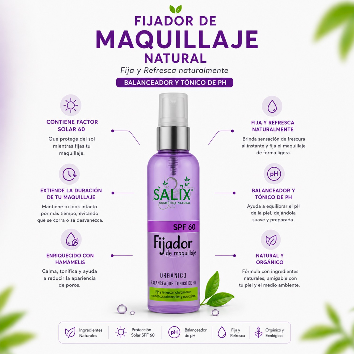 Salix Kit Arroz Facial Skincare Aclarante con Crema Serum y Fijador image number null