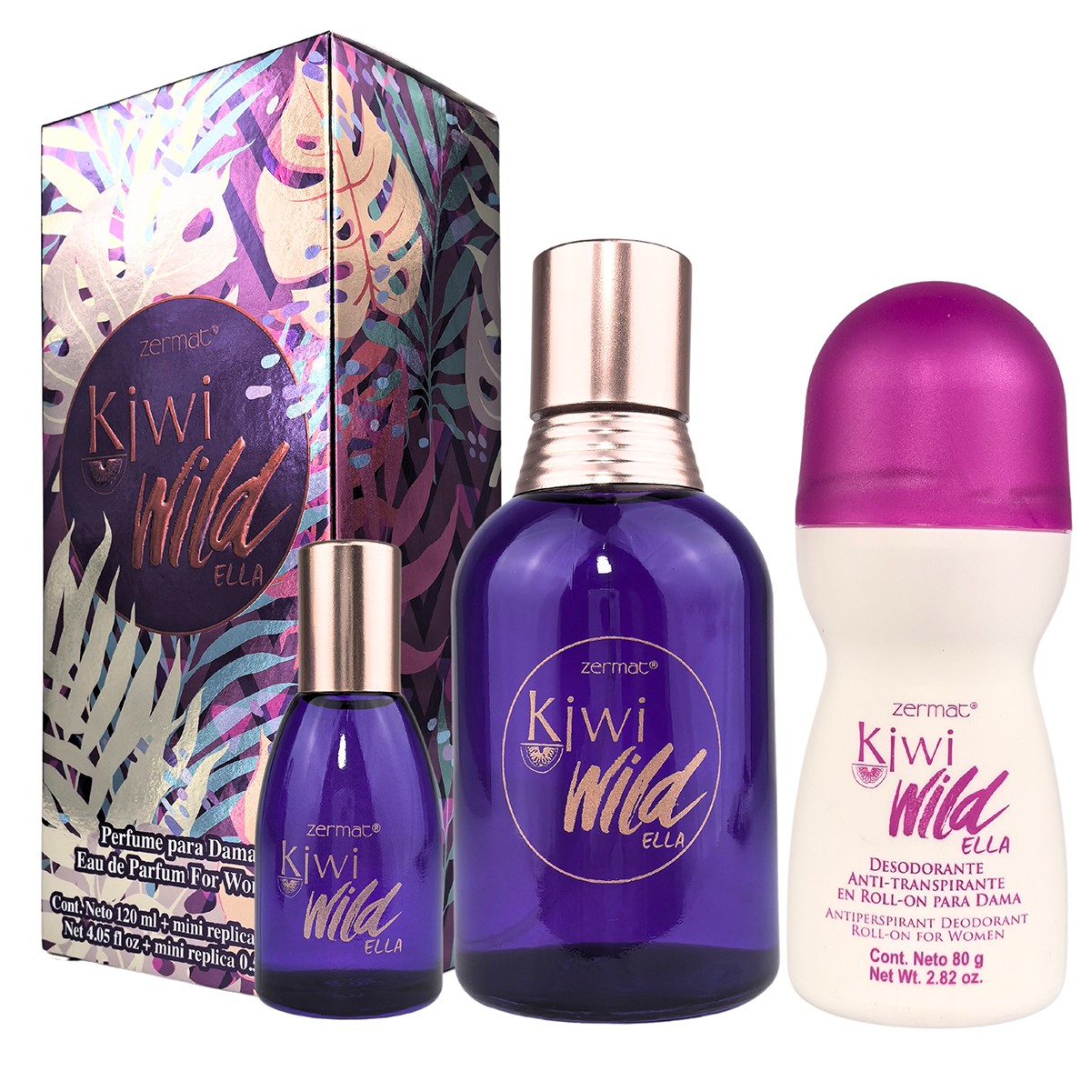 Perfume Kiwi Wild Zermat Dama 135 ml + Desodorante image number null