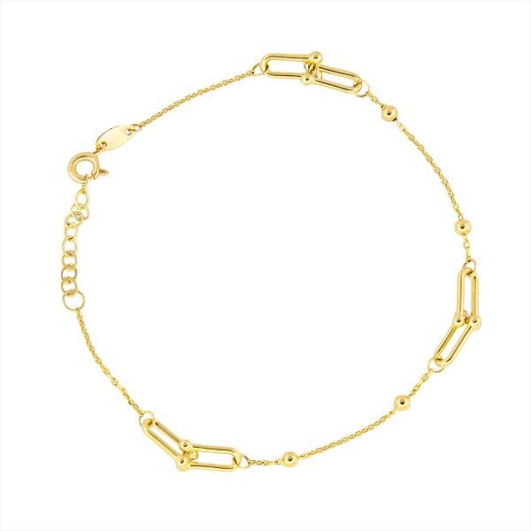 PULSERA TIFFANY VIVIANA 19.5 CM CALIBRE 4 MM ORO DORADO 14 KILATES CIRCONIA image number null