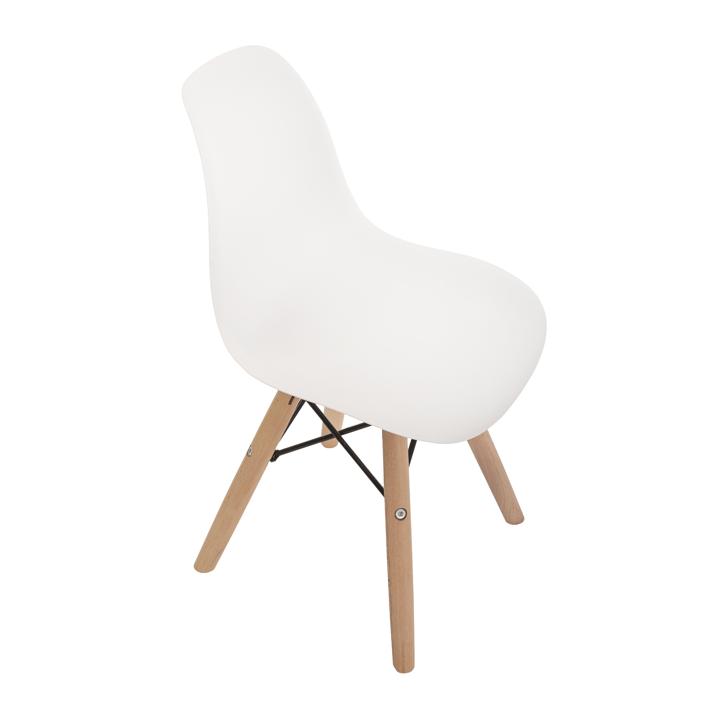 Silla Eames infantil para ni&ntilde;os y ni&ntilde;as dise&ntilde;o Moderno (blanca, gris clara y Rosa) Duduk . image number null