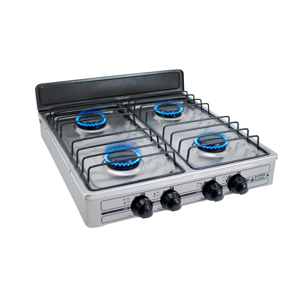 Parrilla de Gas Super Flama 4Q-TA 4 Quemadores Acero Inox ALBY10 image number null