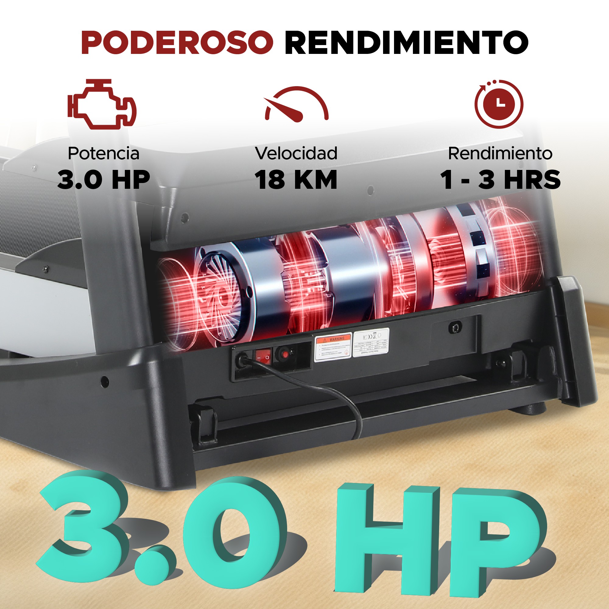 Caminadora El&eacute;ctrica X-Rush Thunder 18km/h &ndash; Plegable, Compacta Y Con Monitoreo De Progreso image number null