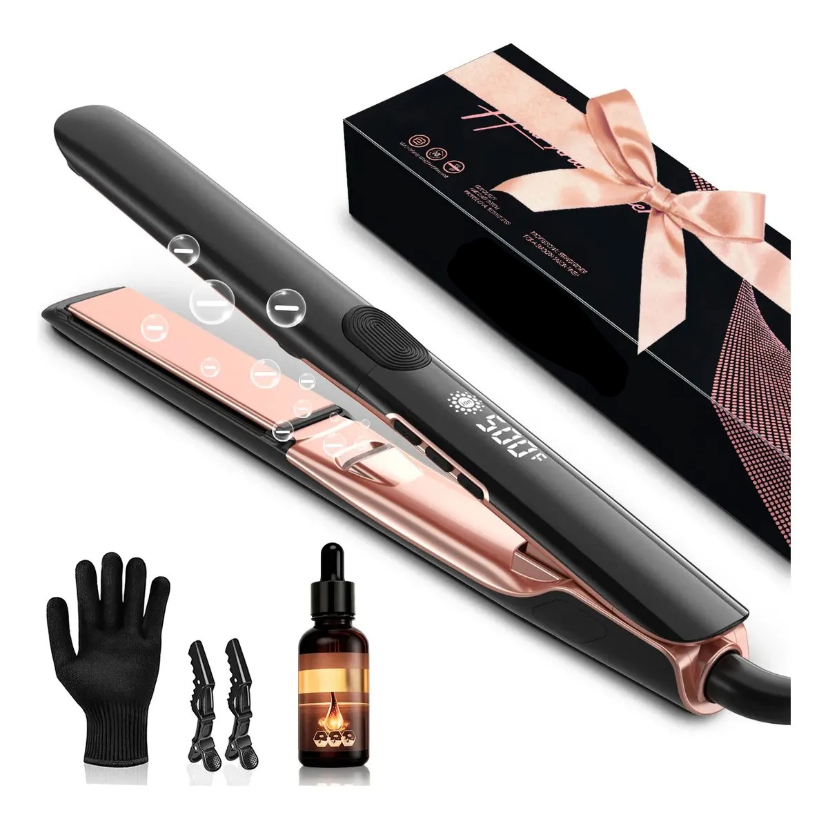 Plancha De Cabello Profesional Alta Temperatura Iones Negativo image number null