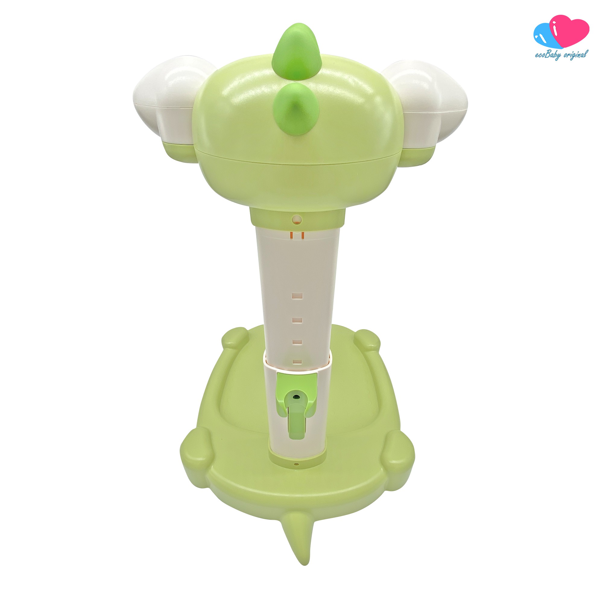 Soporte De Ba&ntilde;o Para Bebe Ecobaby Orginal Con Altura Ajustable Dinosaurio Verde image number null